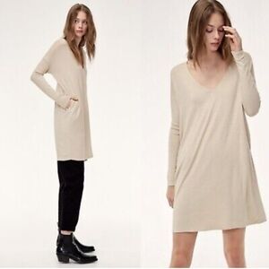 Aritzia - Wilfred Free - Gail Jersey Knit Long Sleeve Mini Dress